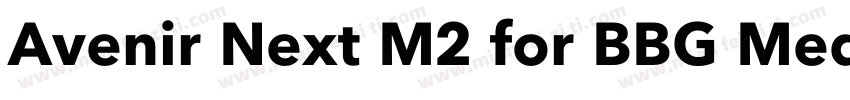 Avenir Next M2 for BBG Medium字体转换